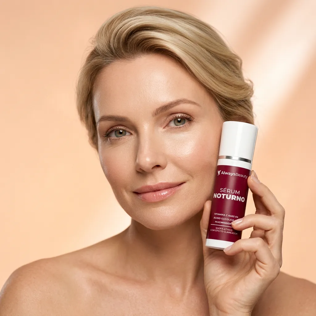 Pessoa usando produtos Always Beauty